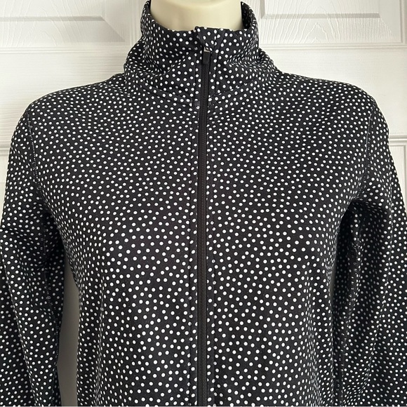 Nike Pro Womens Dri-Fit Fleece Lined Half Zip Long Sleeve Polka Dot Training Top - Picture 6 of 11